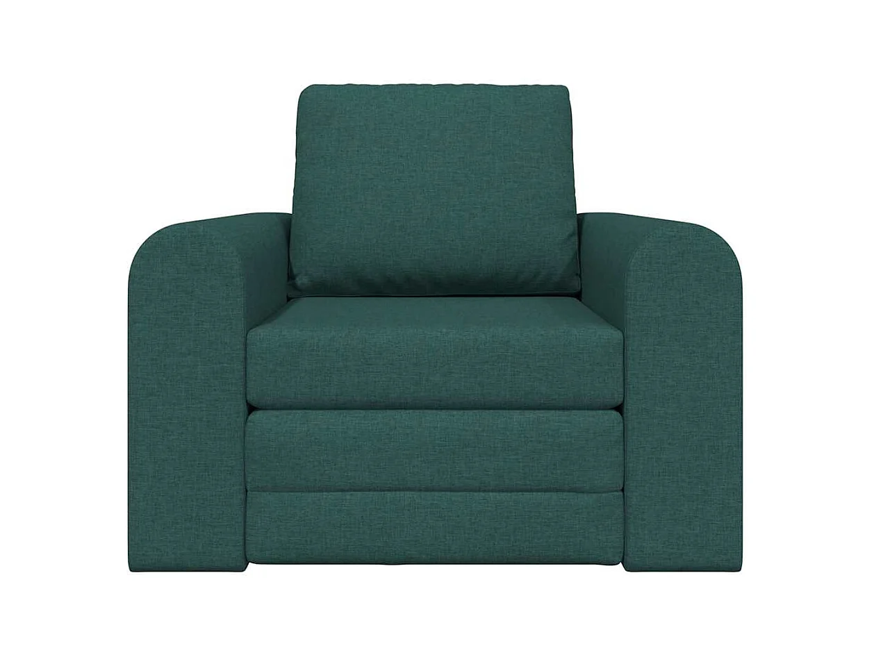 Divano letto verde scuro 98 x 71 x 83 cm tessuto