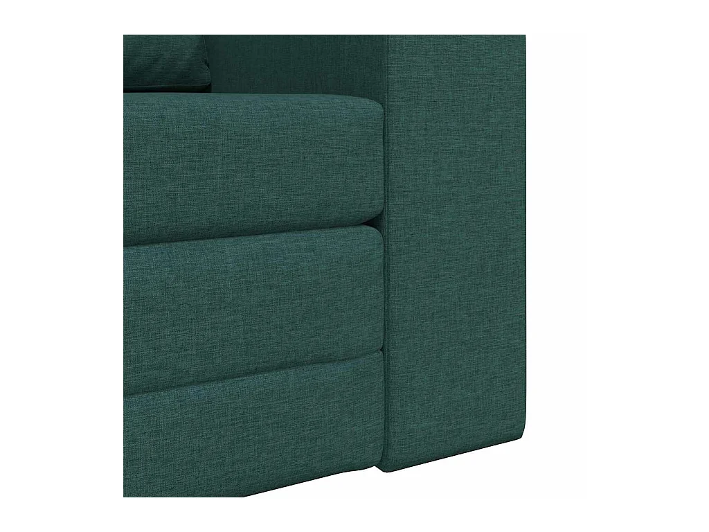 Divano letto verde scuro 98 x 71 x 83 cm tessuto
