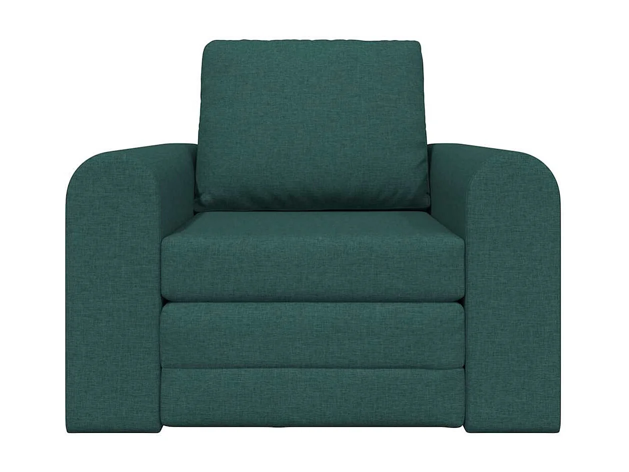 Canapé-Lit Vert foncé 98 x 71 x 83 cm tissu