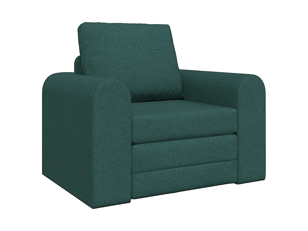 Canapé-Lit Vert foncé 98 x 71 x 83 cm tissu