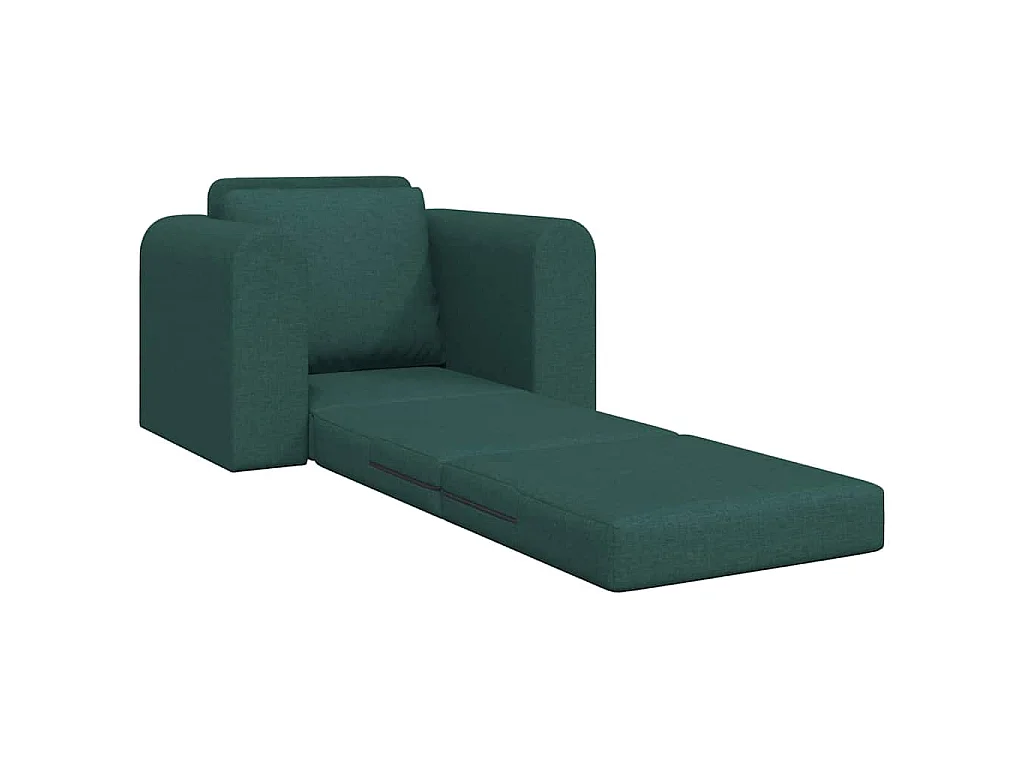 Canapé-Lit Vert foncé 98 x 71 x 83 cm tissu
