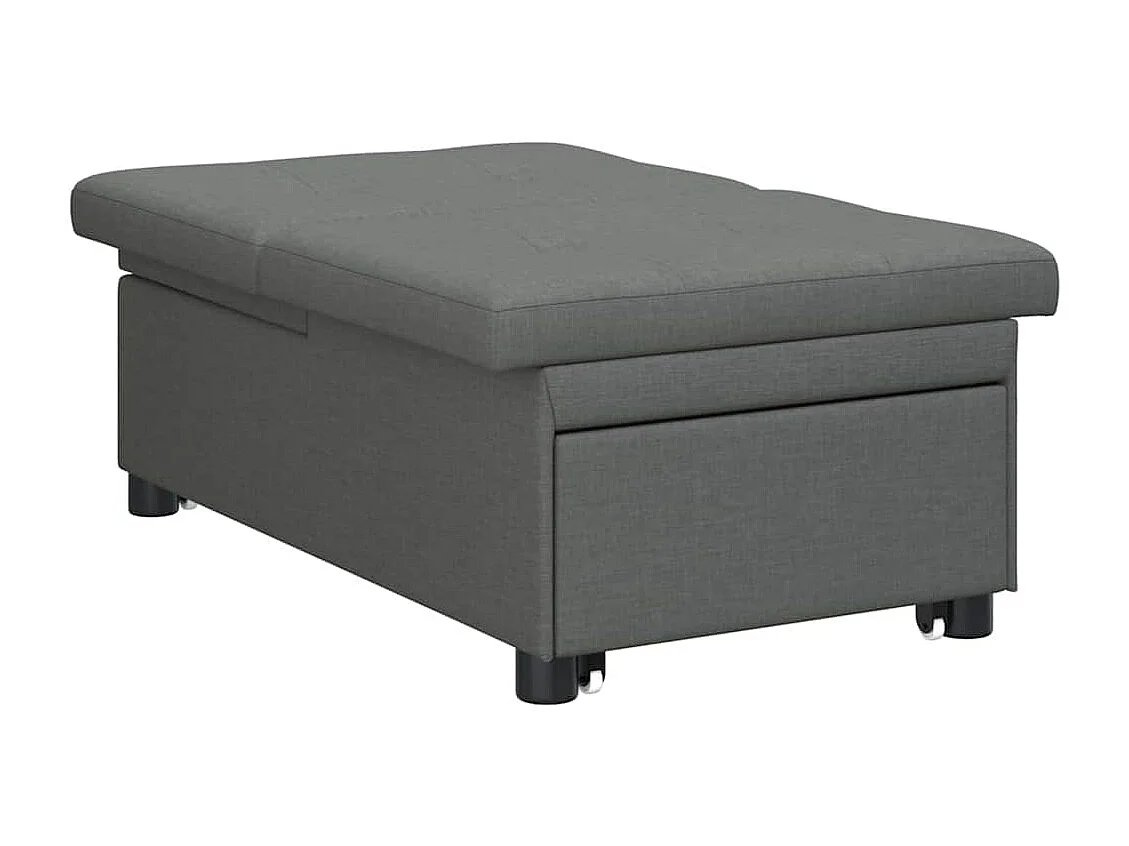 Canapé-Lit Gris foncé 194 x 67 x 37 cm tissu
