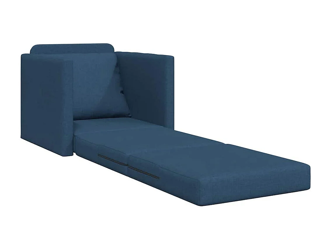 Slaapbank met kussen Blauw 74 x 77 x 81 cm stof