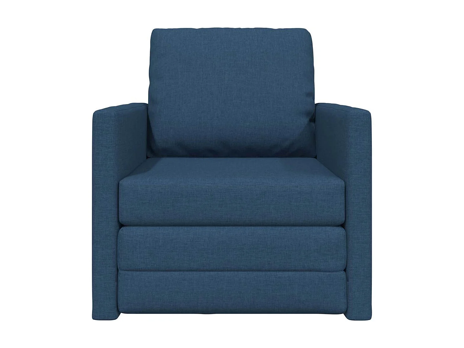 Slaapbank met kussen Blauw 74 x 77 x 81 cm stof