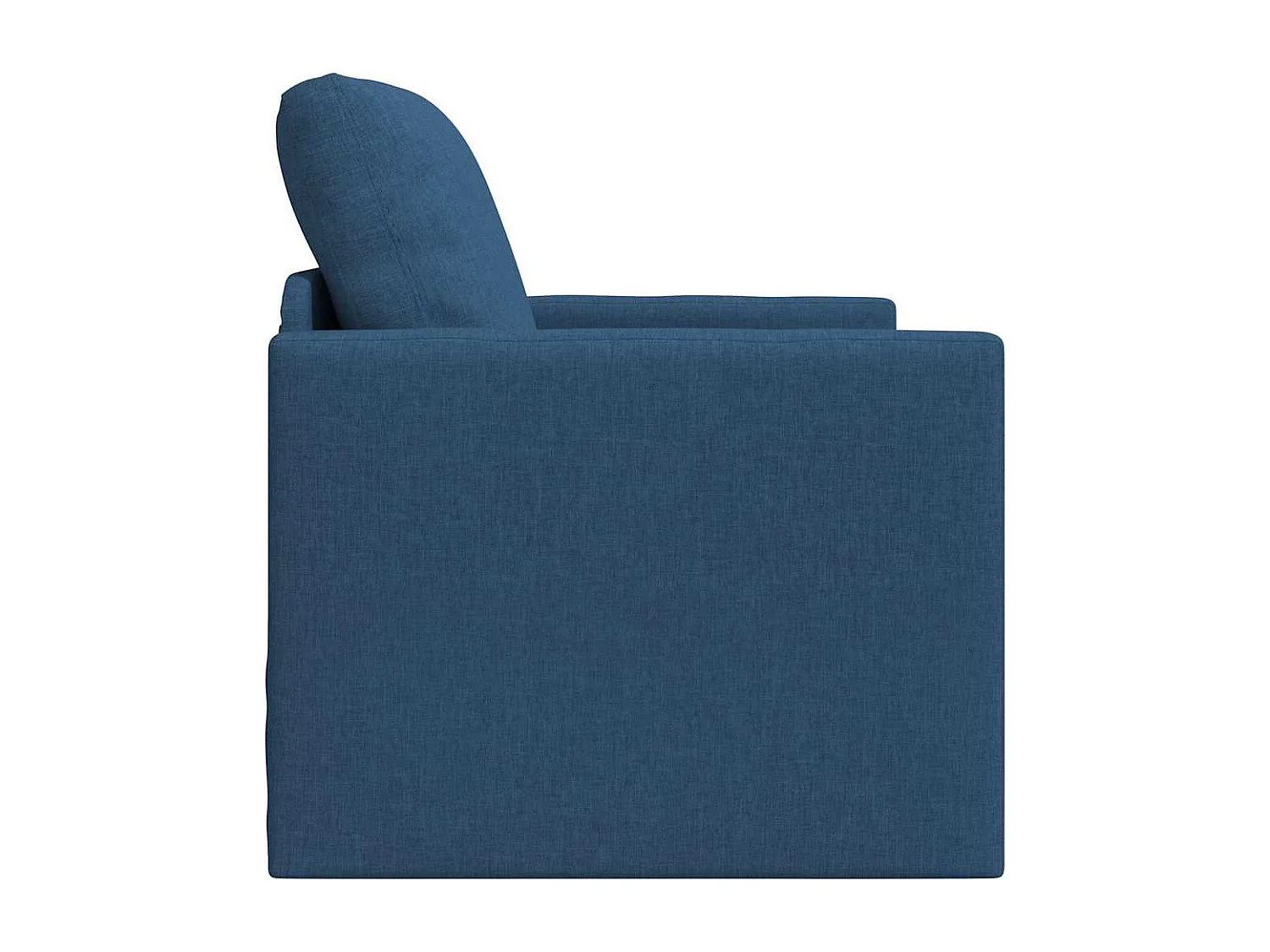 Slaapbank met kussen Blauw 74 x 77 x 81 cm stof