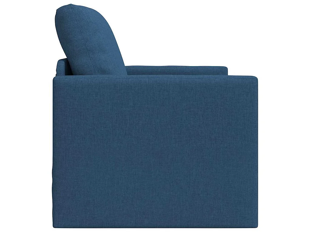 Canapé-lit avec coussin Bleu 74 x 77 x 81 cm tissu