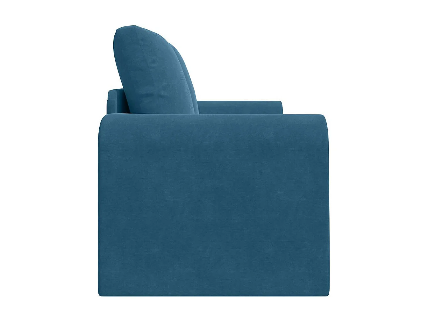 Divano letto blu 148 x 71 x 83 cm in velluto