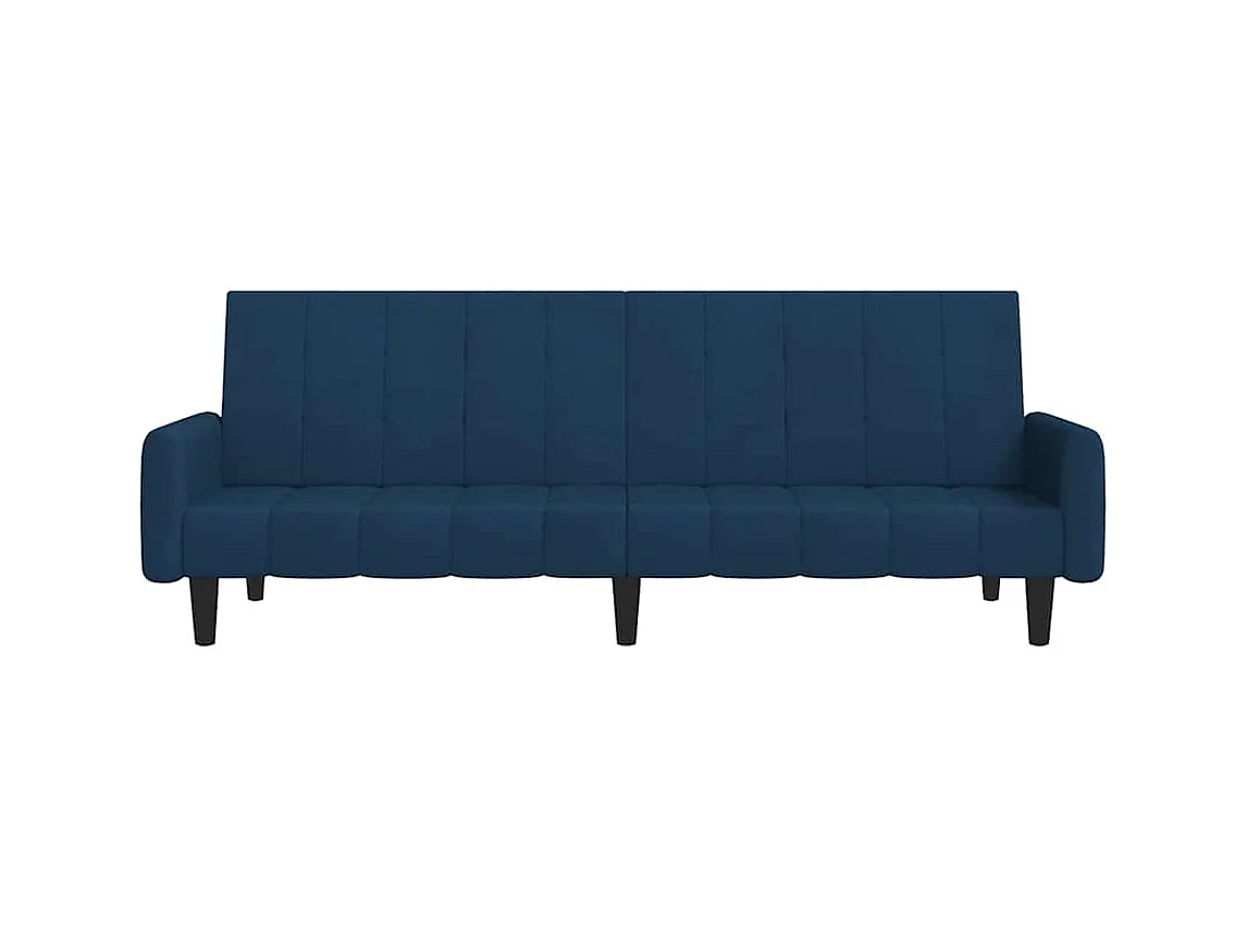 Divano letto a 2 posti in velluto blu