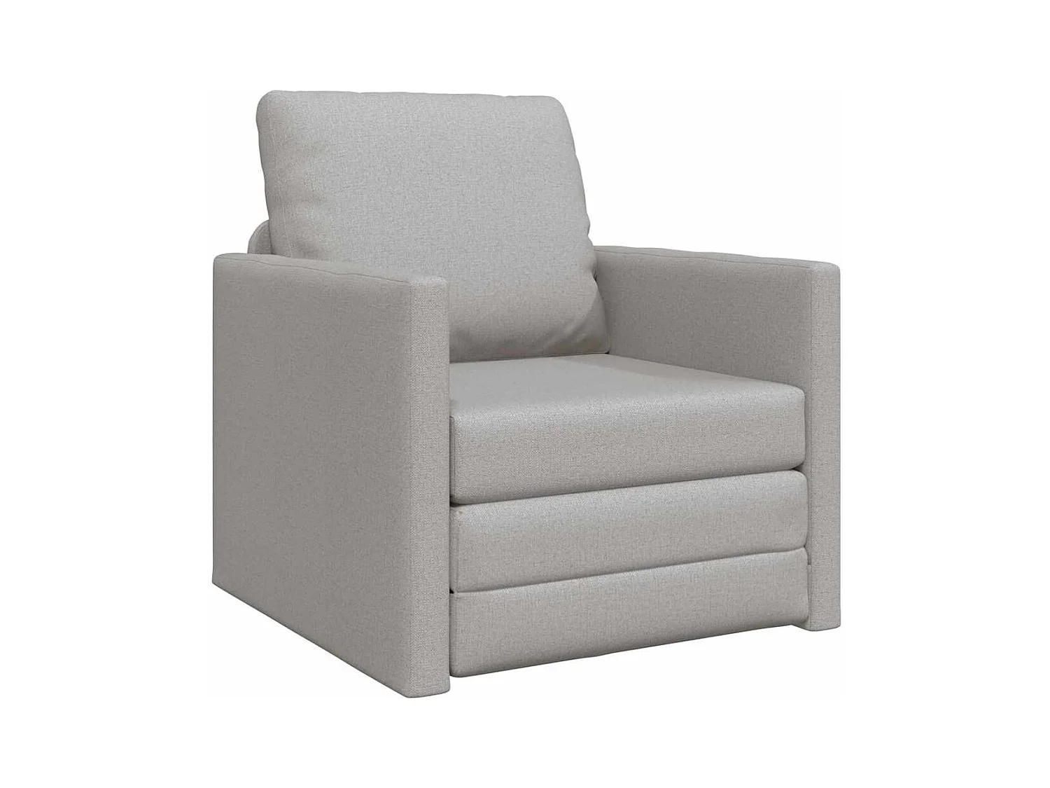 Schlafsofa mit Kissen Cloud grau 74 x 77 x 81 cm Stoff
