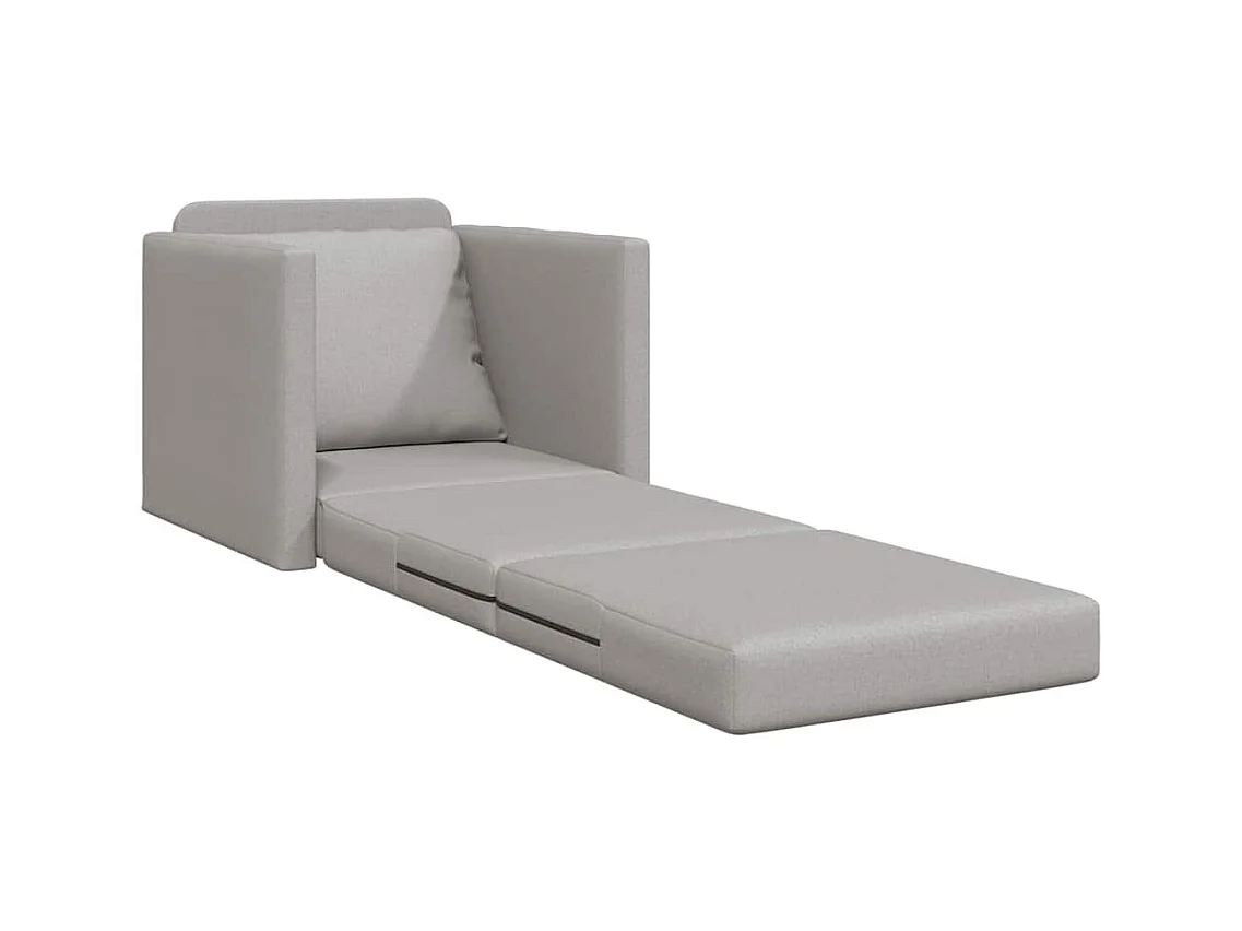 Schlafsofa mit Kissen Cloud grau 74 x 77 x 81 cm Stoff