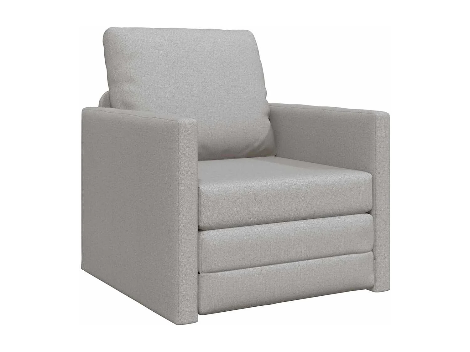 Canapé-lit avec coussin Gris nuage 74 x 77 x 81 cm tissu