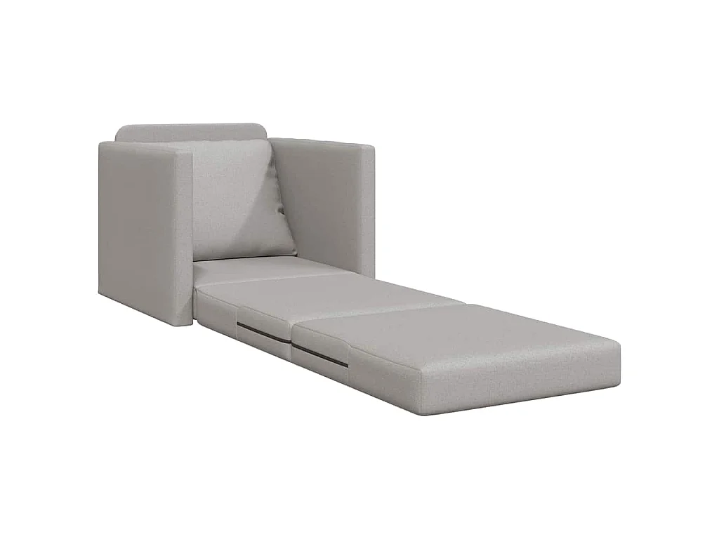 Canapé-lit avec coussin Gris nuage 74 x 77 x 81 cm tissu