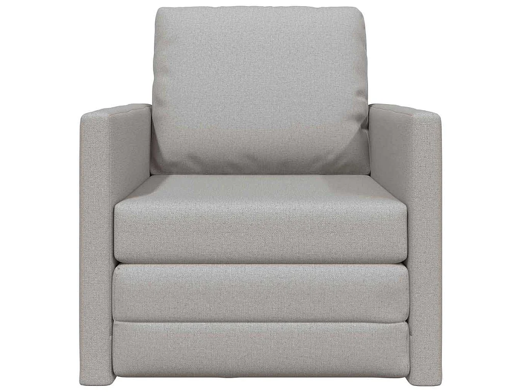 Canapé-lit avec coussin Gris nuage 74 x 77 x 81 cm tissu