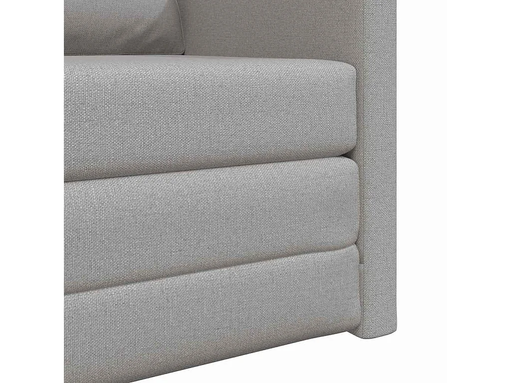 Canapé-lit avec coussin Gris nuage 74 x 77 x 81 cm tissu