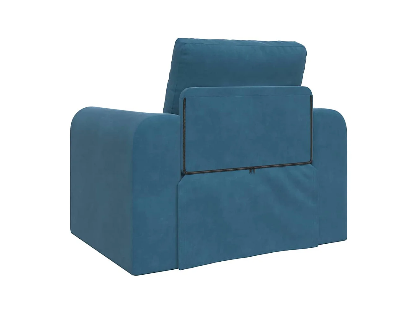 Blaues Schlafsofa 98 x 71 x 83 cm Samt