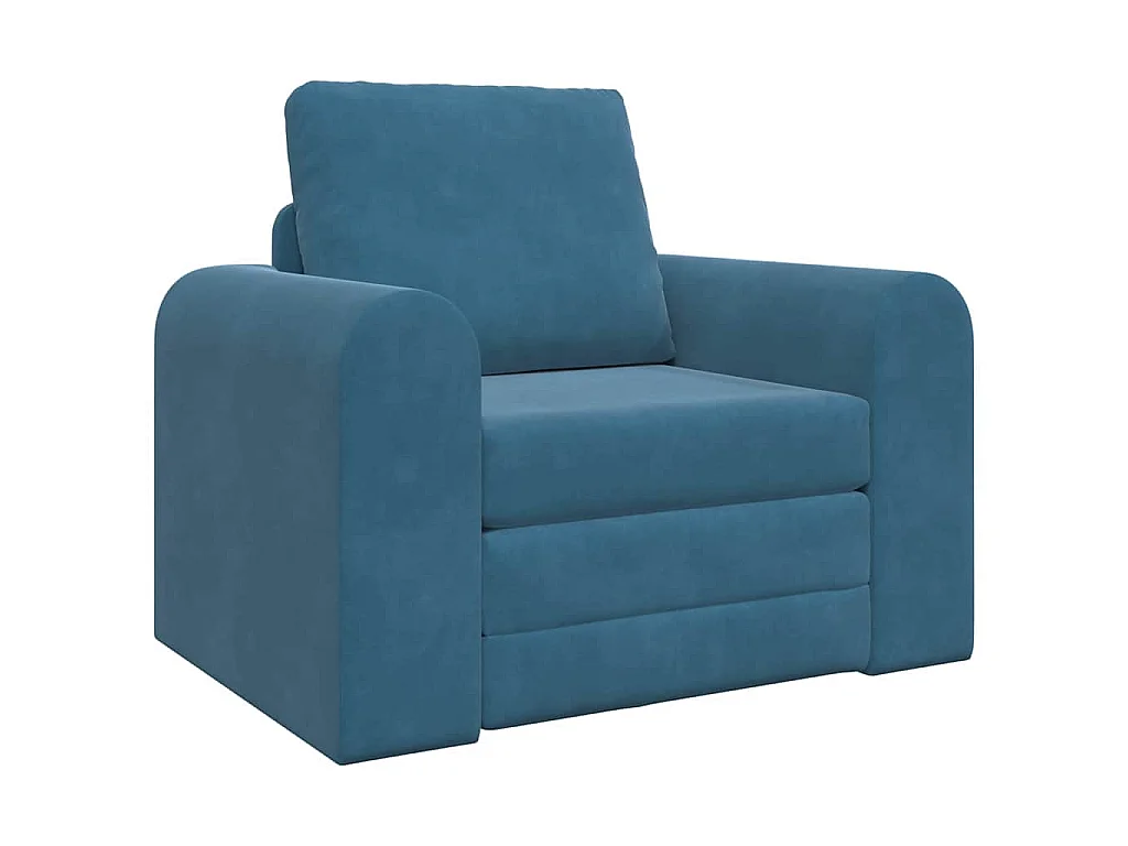Canapé-Lit Bleu 98 x 71 x 83 cm Velours