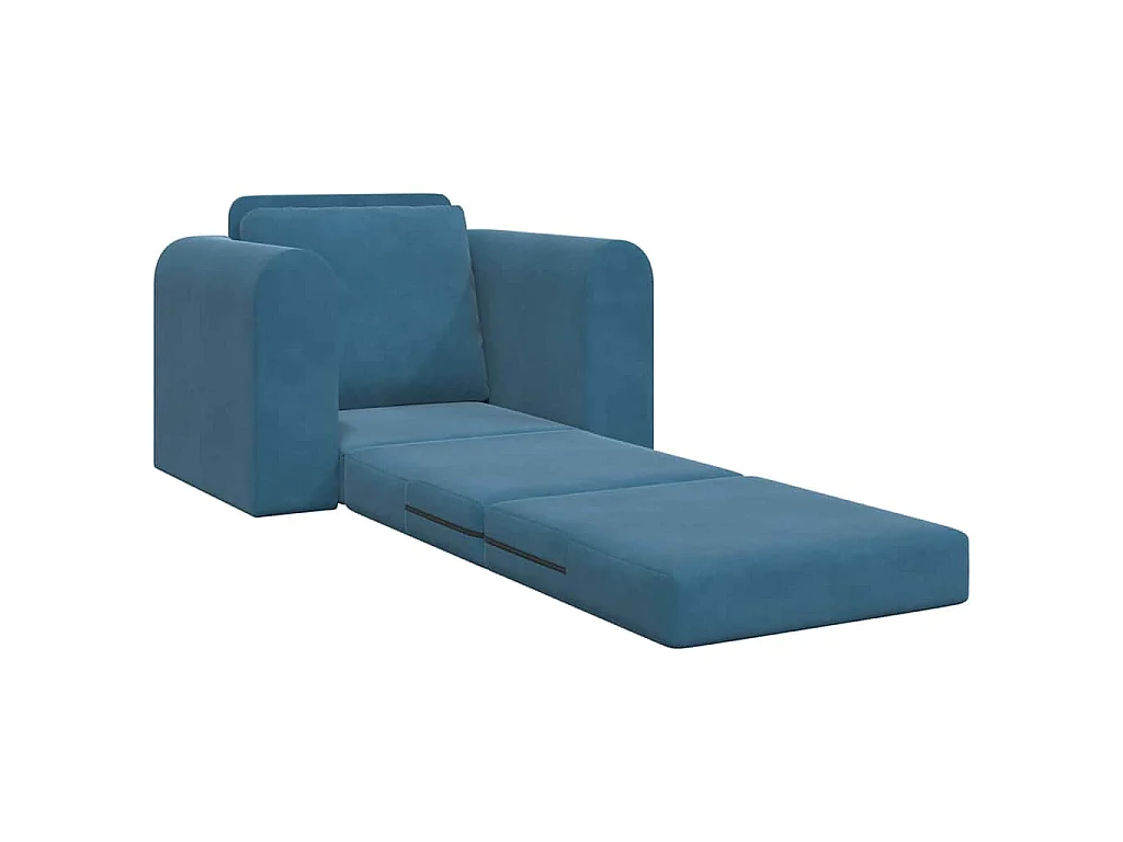 Canapé-Lit Bleu 98 x 71 x 83 cm Velours