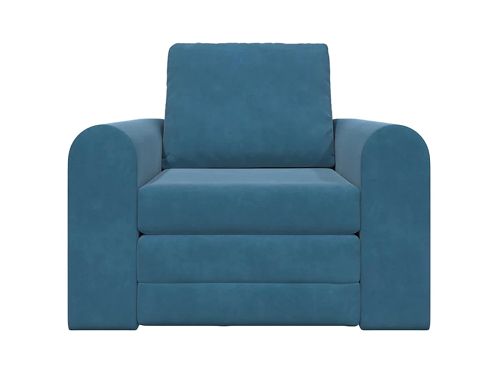Canapé-Lit Bleu 98 x 71 x 83 cm Velours