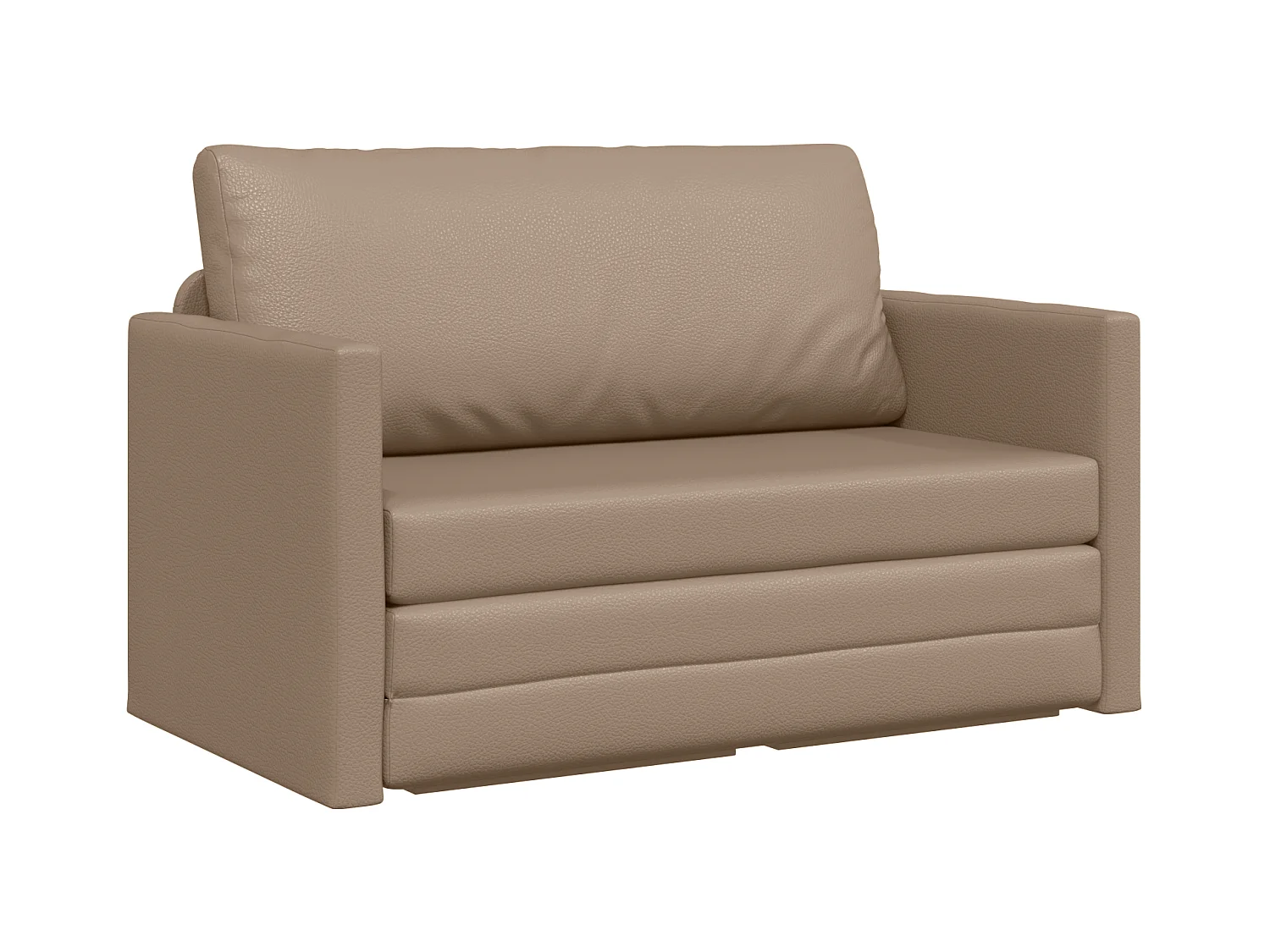 Divano letto Cappuccino 124 x 71 x 78 cm in similpelle