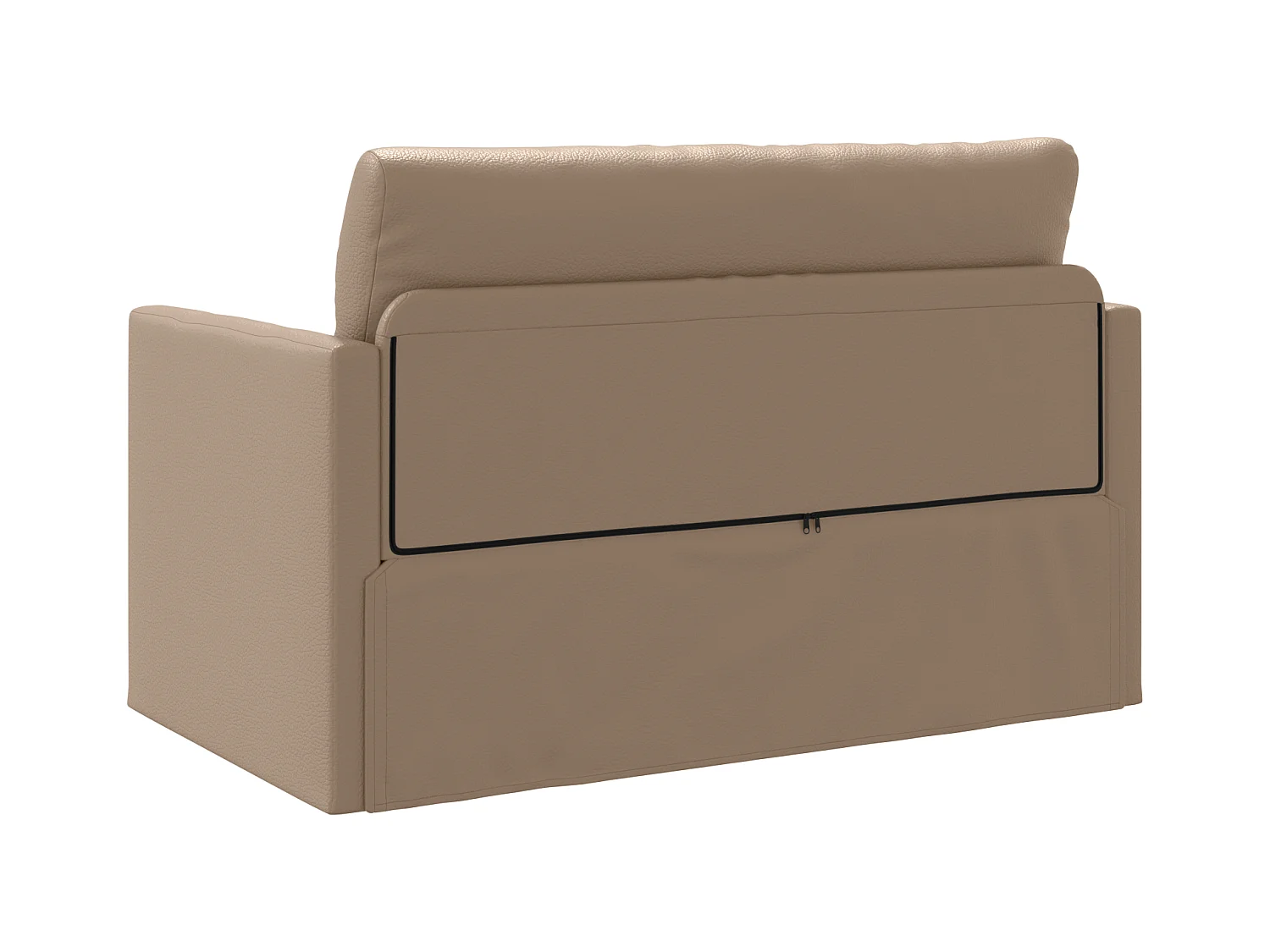 Divano letto Cappuccino 124 x 71 x 78 cm in similpelle