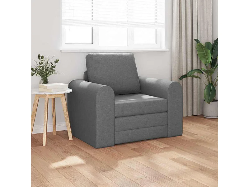 Divano letto grigio scuro 98 x 71 x 83 cm tessuto