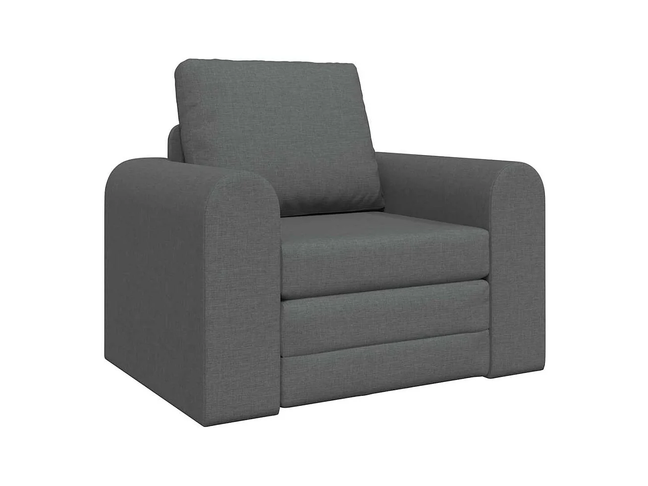 Divano letto grigio scuro 98 x 71 x 83 cm tessuto