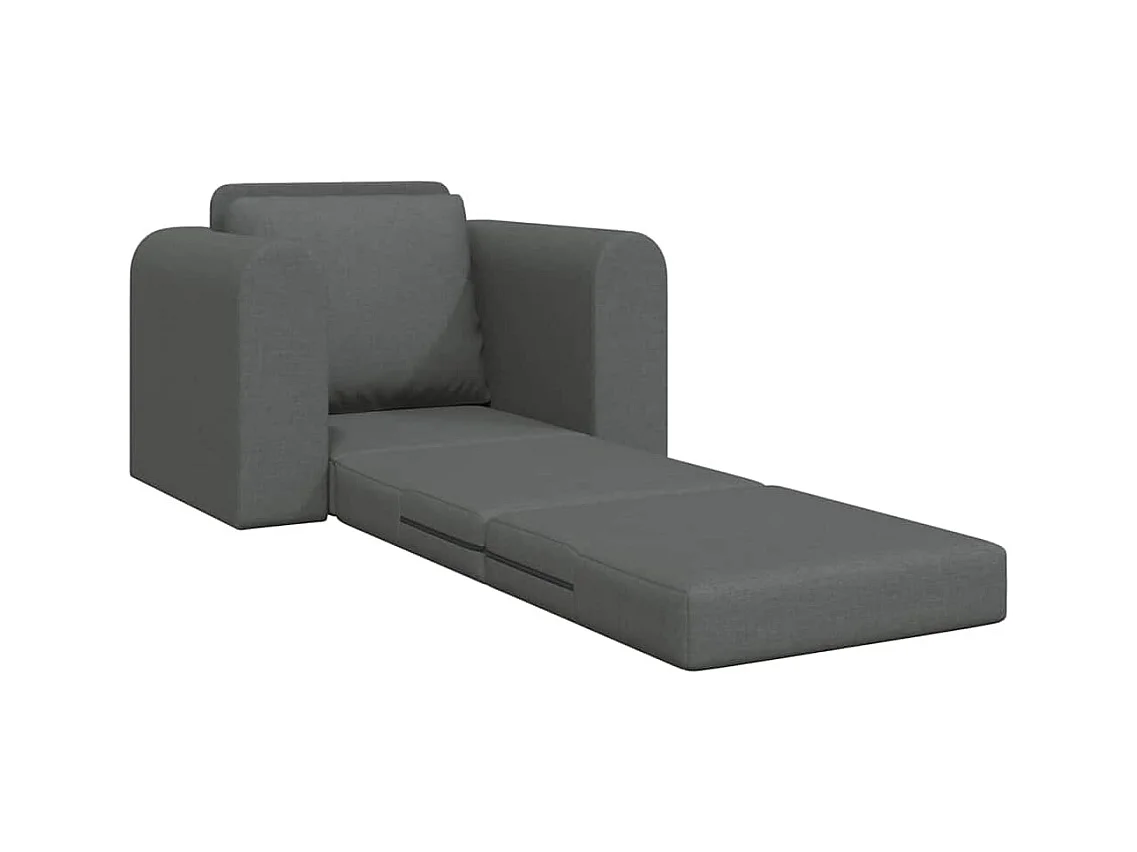 Divano letto grigio scuro 98 x 71 x 83 cm tessuto