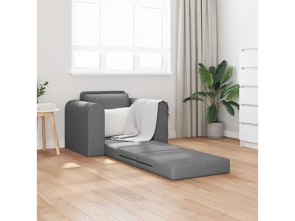 Canapé-Lit Gris foncé 98 x 71 x 83 cm tissu