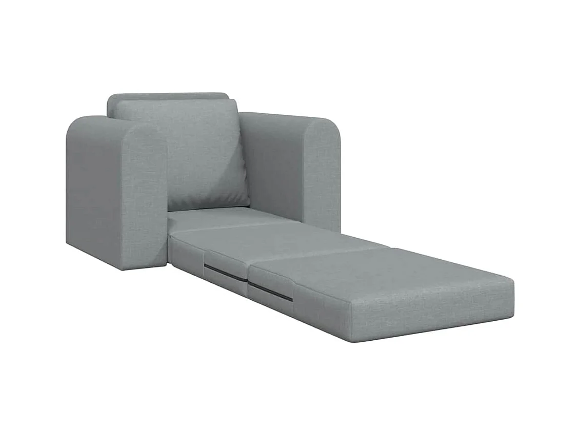 Divano letto grigio chiaro 98 x 71 x 83 cm tessuto