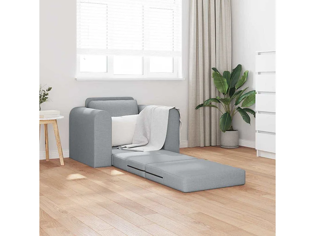 Canapé-Lit Gris clair 98 x 71 x 83 cm tissu