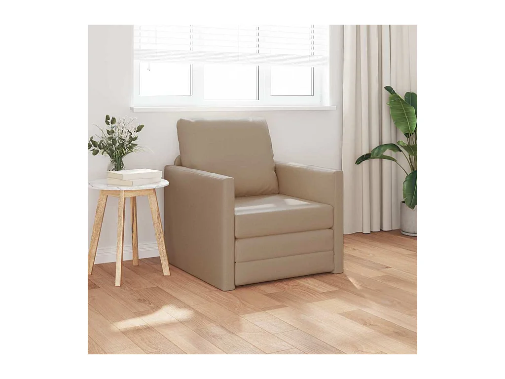 Sofa Lit de Sol Cappuccino 74 x 77 x 81 cm Faux cuir