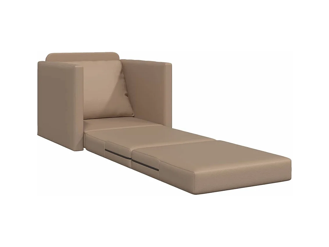 Sofa Lit de Sol Cappuccino 74 x 77 x 81 cm Faux cuir