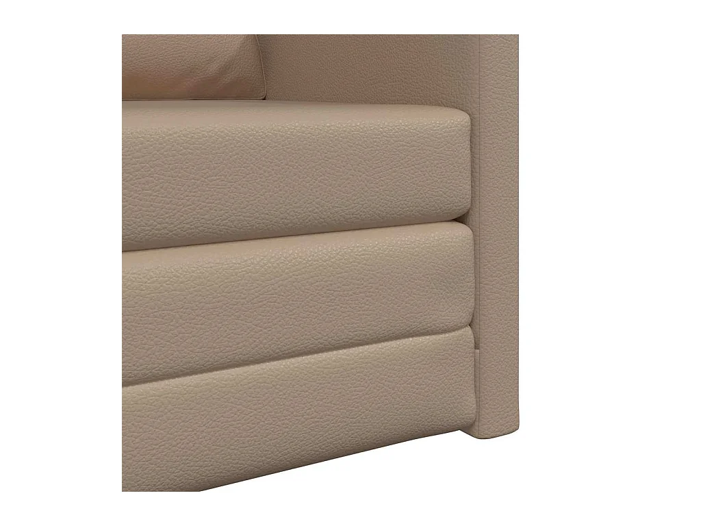 Sofa Lit de Sol Cappuccino 74 x 77 x 81 cm Faux cuir