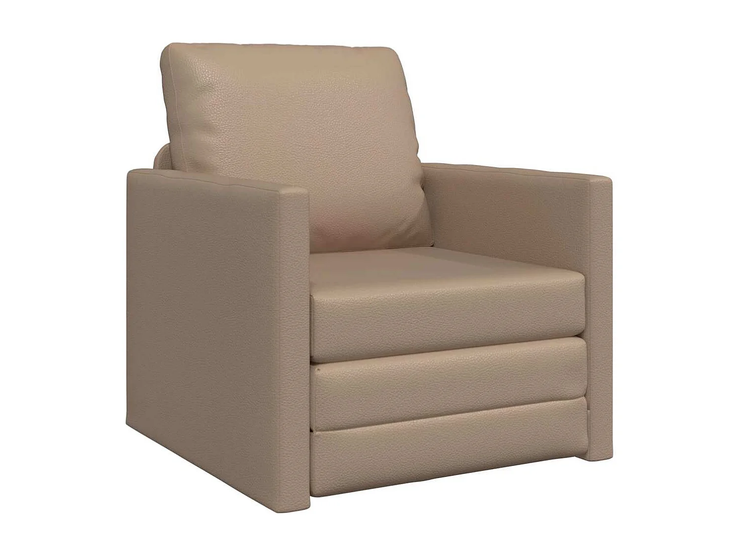 Bank Lit de Sol Cappuccino 74 x 77 x 81 cm Kunst cuir