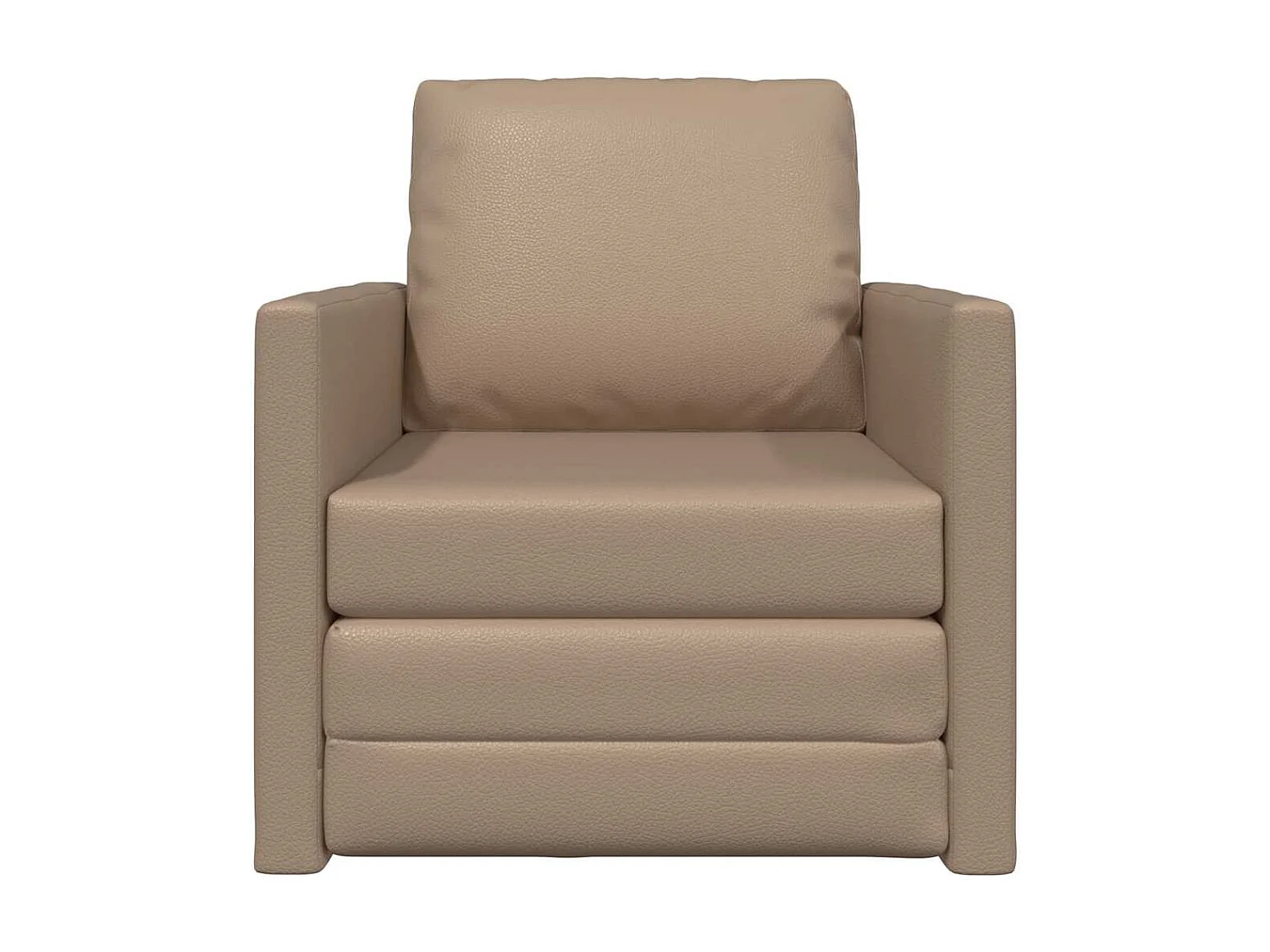 Bank Lit de Sol Cappuccino 74 x 77 x 81 cm Kunst cuir