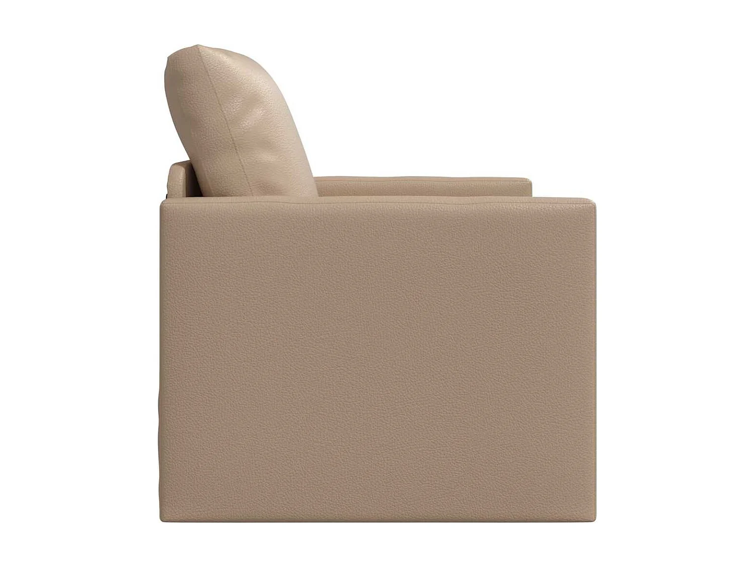 Bank Lit de Sol Cappuccino 74 x 77 x 81 cm Kunst cuir