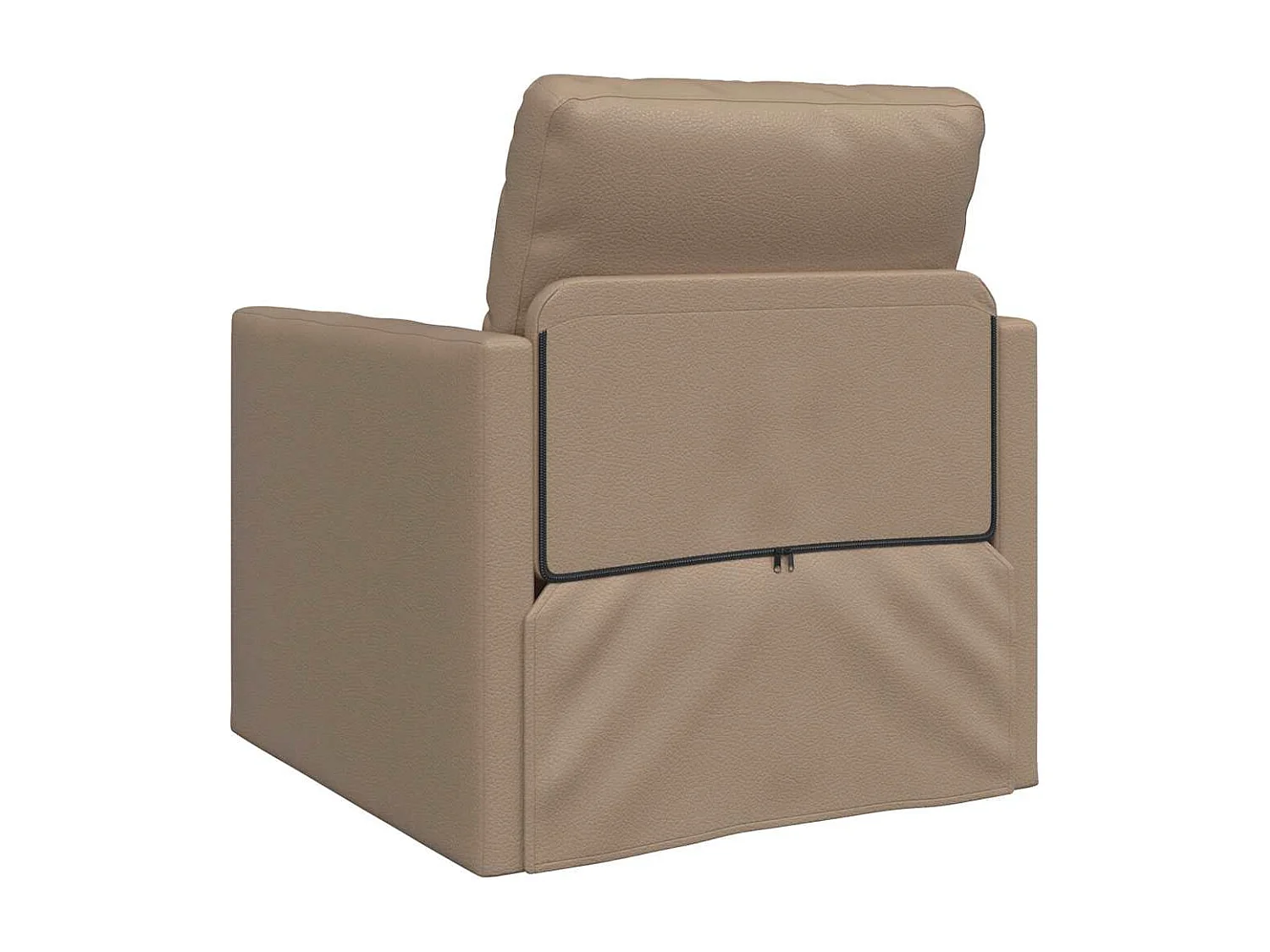 Bank Lit de Sol Cappuccino 74 x 77 x 81 cm Kunst cuir