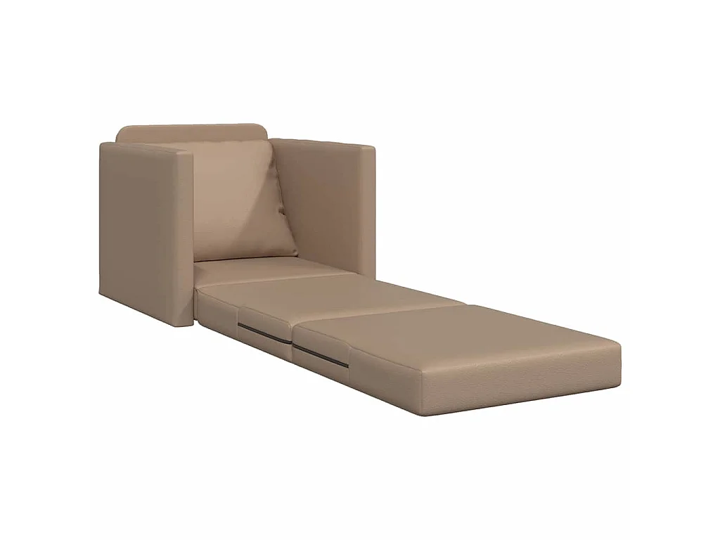 Sofa Lit de Sol Cappuccino 74 x 77 x 81 cm Faux cuir