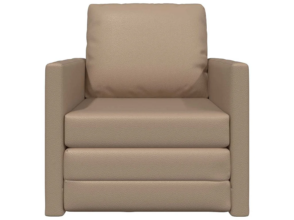 Sofa Lit de Sol Cappuccino 74 x 77 x 81 cm Faux cuir