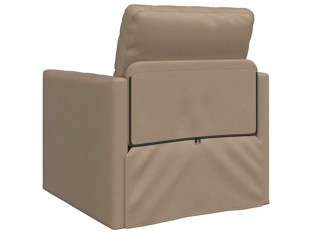 Sofa Lit de Sol Cappuccino 74 x 77 x 81 cm Faux cuir