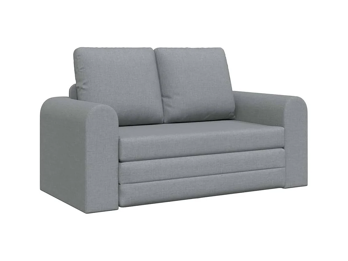 Divano letto grigio chiaro 148 x 71 x 83 cm tessuto