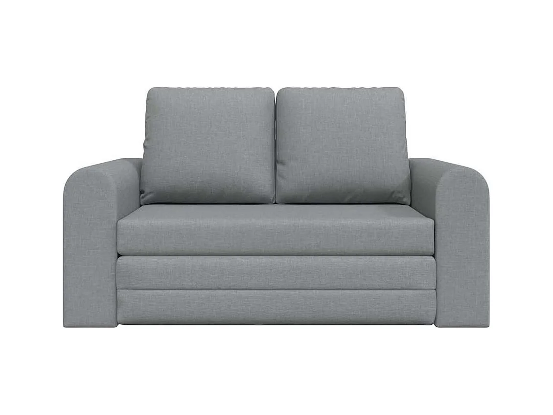 Divano letto grigio chiaro 148 x 71 x 83 cm tessuto