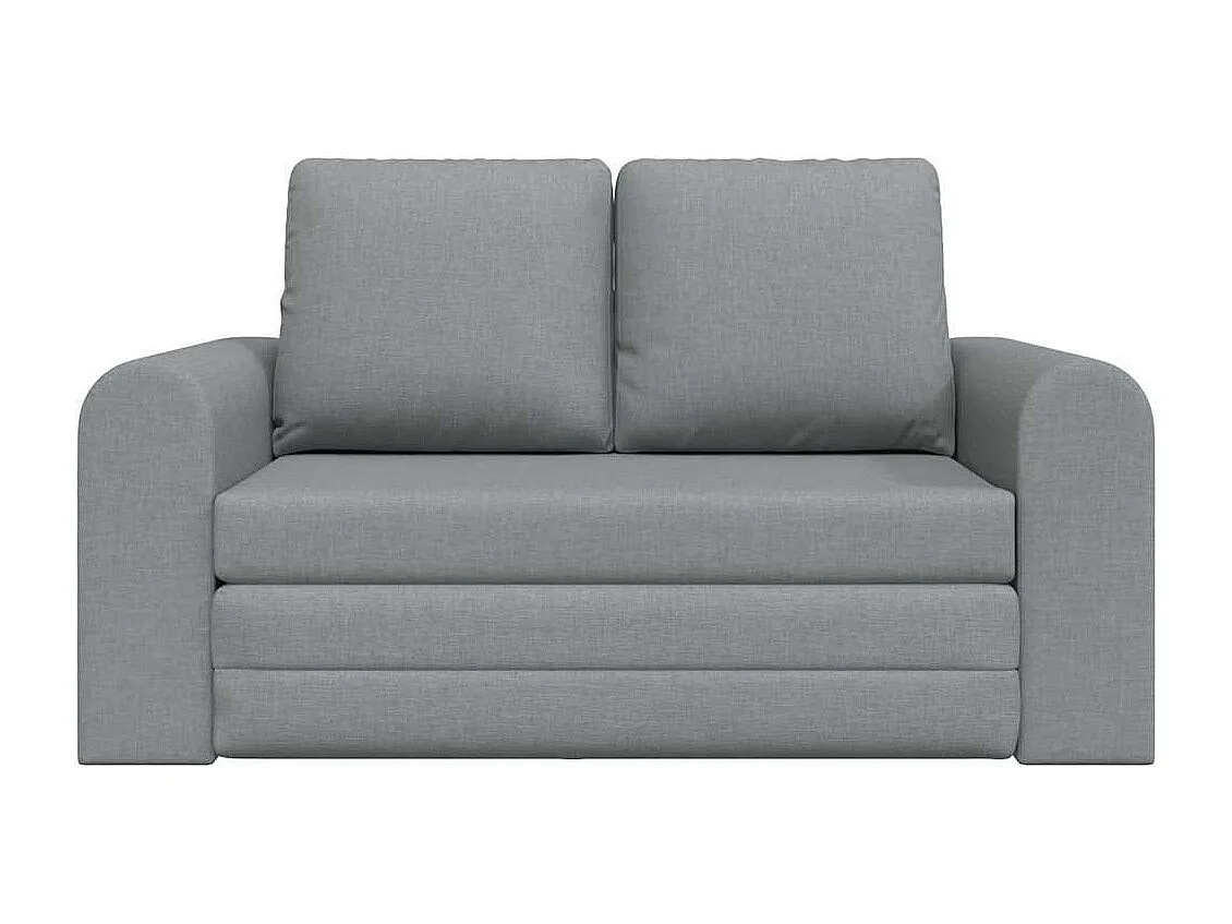 Divano letto grigio chiaro 148 x 71 x 83 cm tessuto
