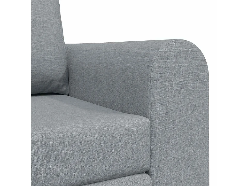 Divano letto grigio chiaro 148 x 71 x 83 cm tessuto