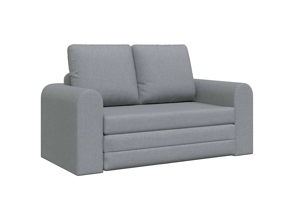 Divano letto grigio chiaro 148 x 71 x 83 cm tessuto