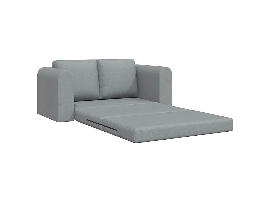 Divano letto grigio chiaro 148 x 71 x 83 cm tessuto