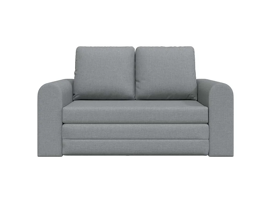 Divano letto grigio chiaro 148 x 71 x 83 cm tessuto