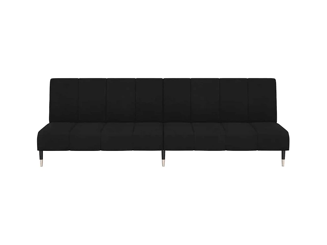 Sofá cama de 2 plazas de terciopelo negro