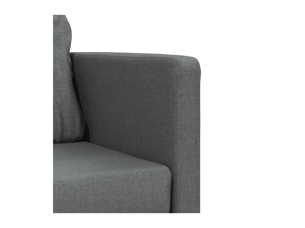 Divano letto 2 in 1 grigio scuro 112x174x55 cm tessuto