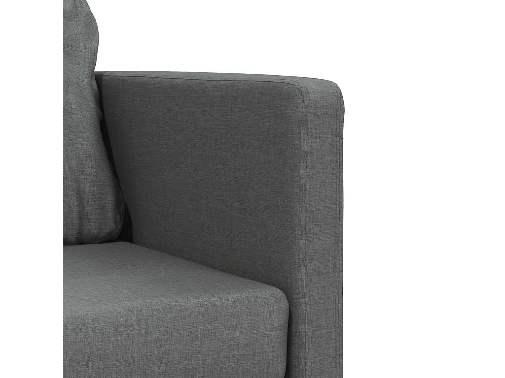 Canapé-lit 2 en 1 gris foncé 112x174x55 cm tissu